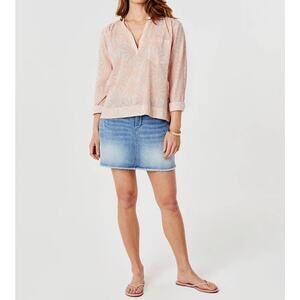 Carve Designs Organic Cotton Davis Top Orange Size Small Lightweight